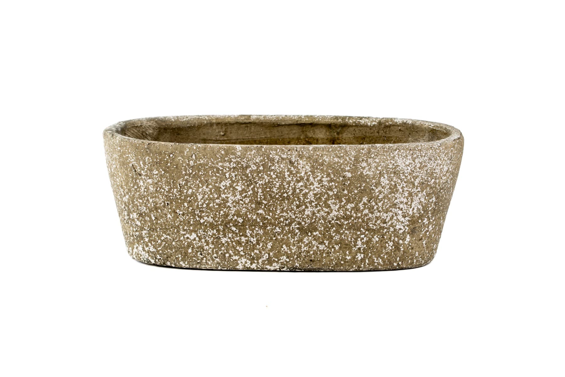 11 1/4"  Oval Weathered Clay Planter