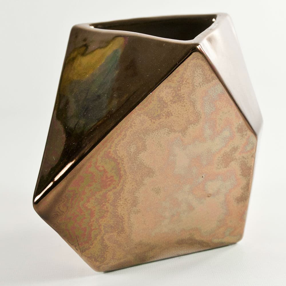 6" Faceted Contemporary Vase