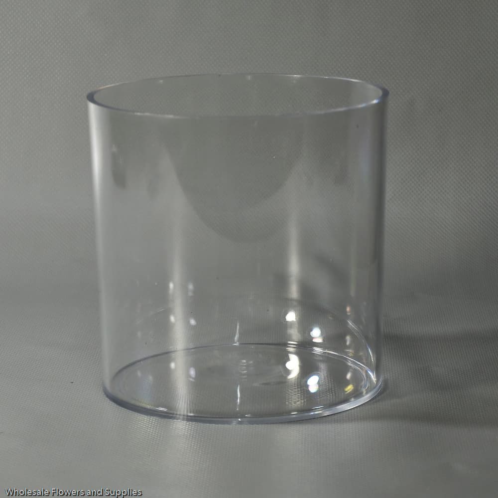6" x 6" Plastic Cylinder Vase