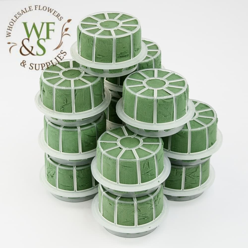 Standard Aquafoam Floral Foam Round Cage - Bag of 12