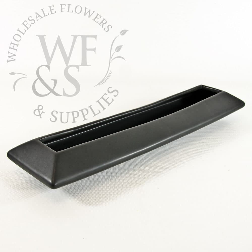 Low Black Ceramic Trough