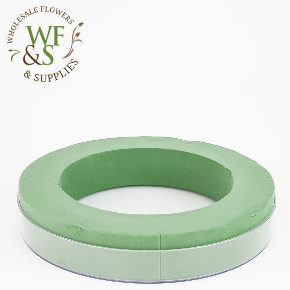 11" Aqua foam Wet Floral Foam Designer Rings - 2 Pack
