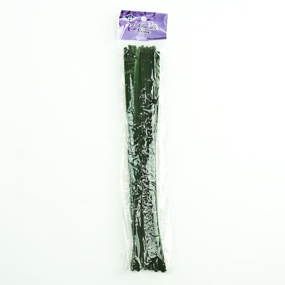 12 Inch Chenille Stem - Mose, Set of 25