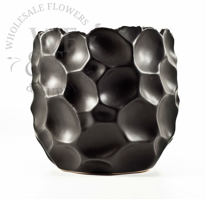 Contemporary Black Ceramic Vase