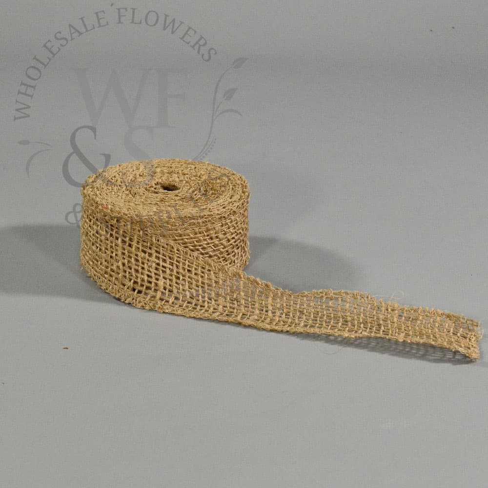 Natural Burlap Ribbon 1.5" x 10 Yards