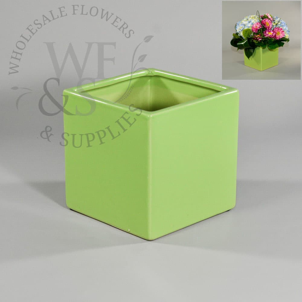 Light Green Ceramic Cube DISC