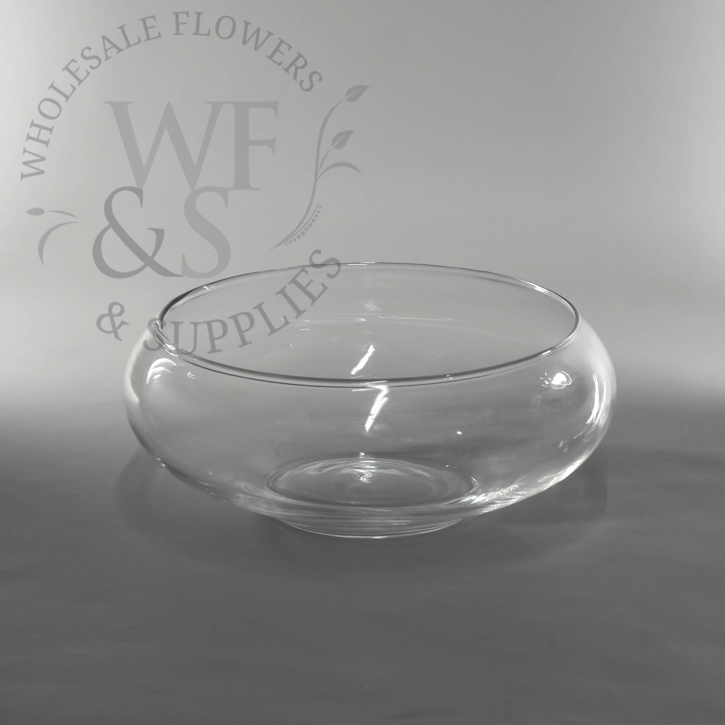9.5" Glass Lily Bowl Vase