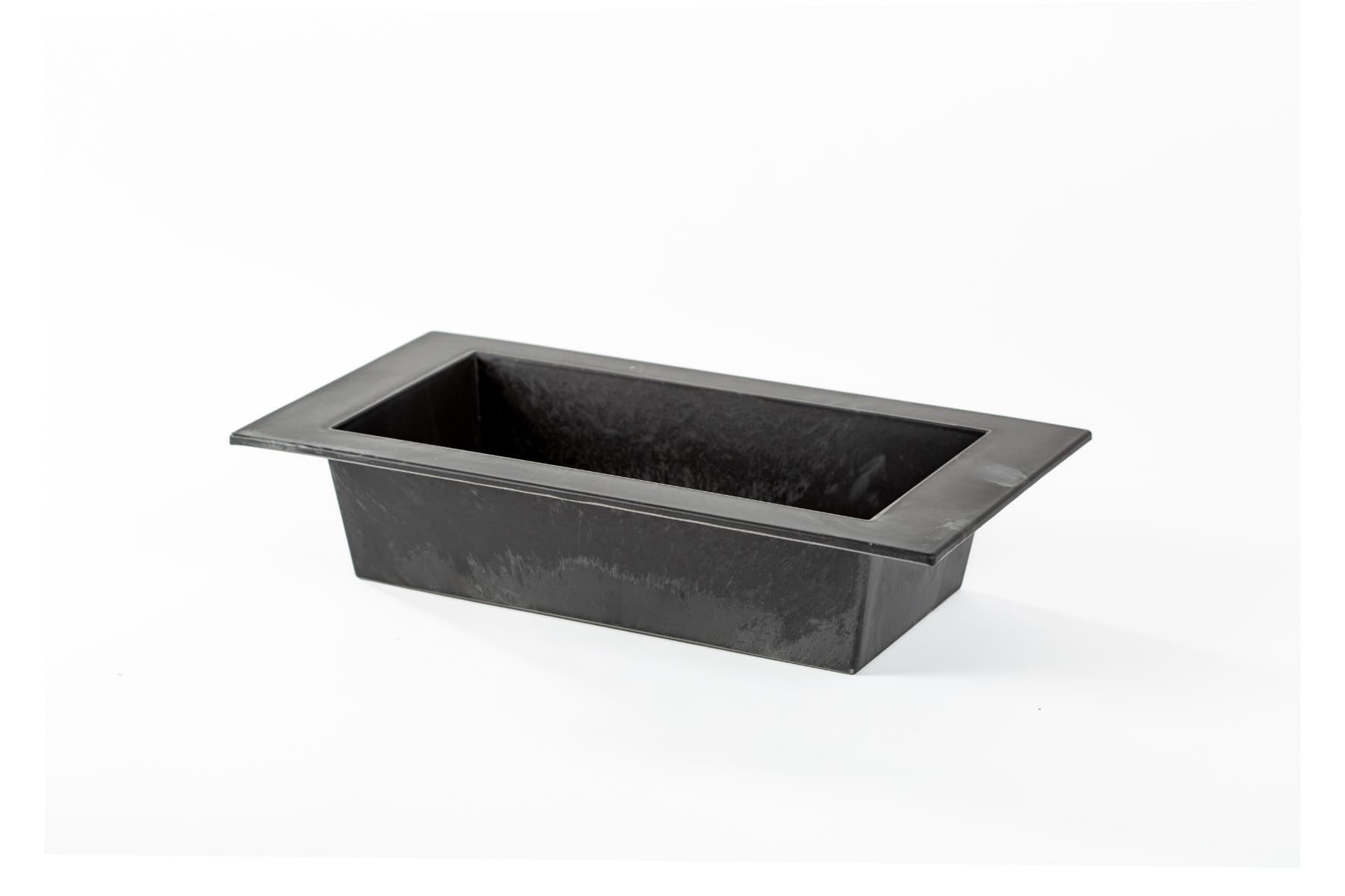 11 5/8" Plastic Slate Rectangle Mesa Tray