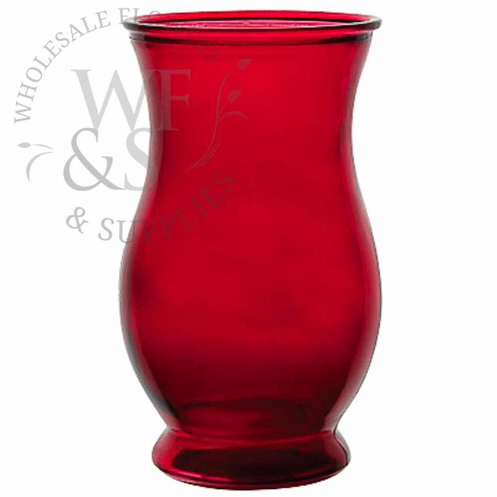 DISC 7 inch Ruby Regency Vase
