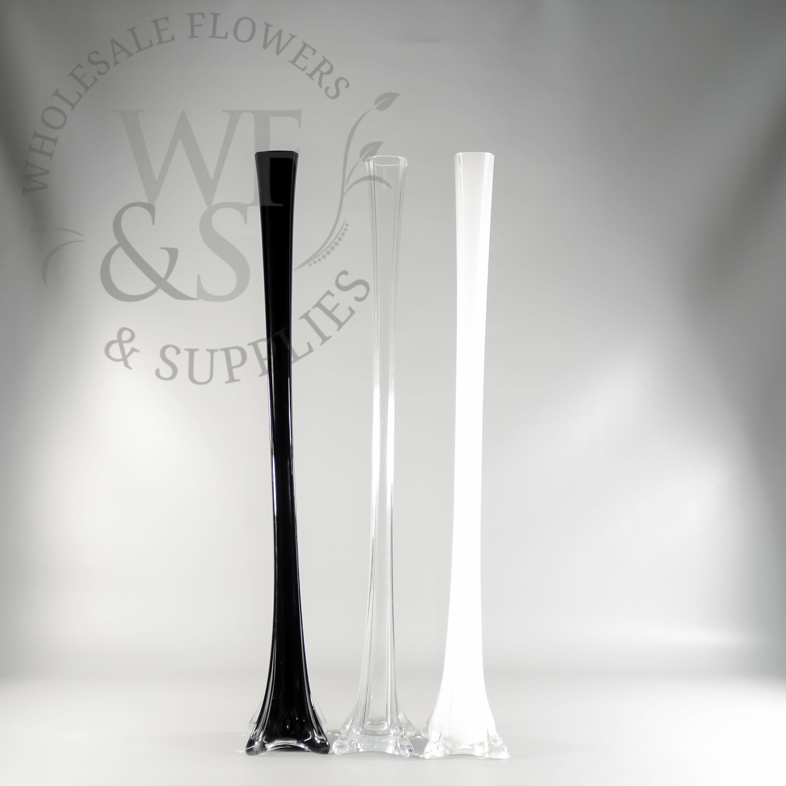 24" Eiffel Tower Glass Vase