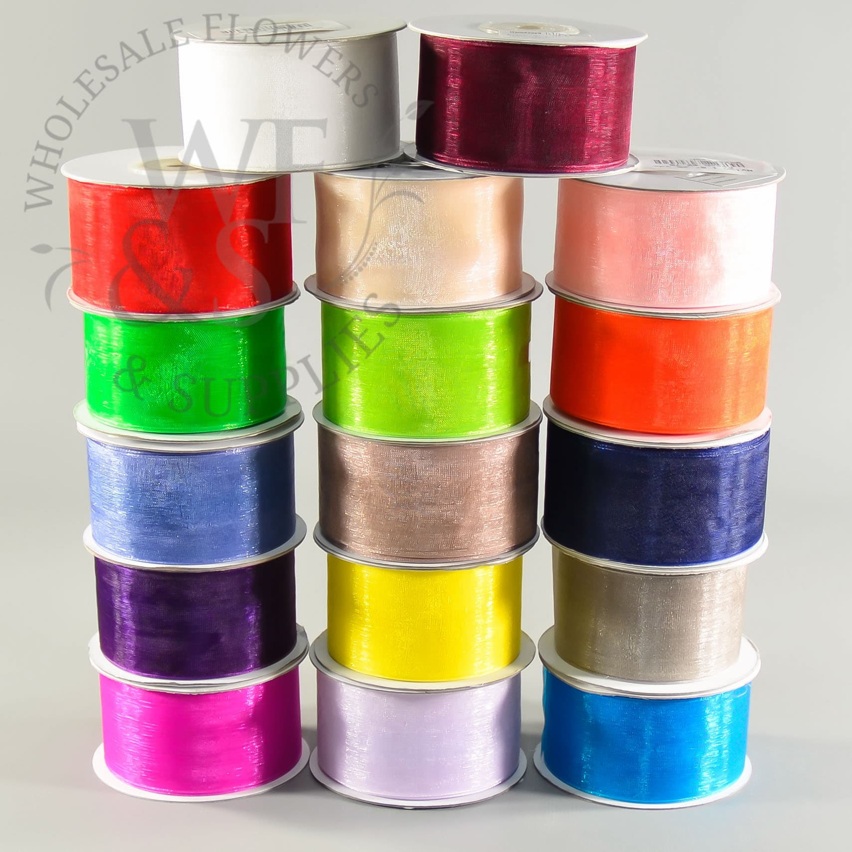 1.5" Plain Organza Ribbon