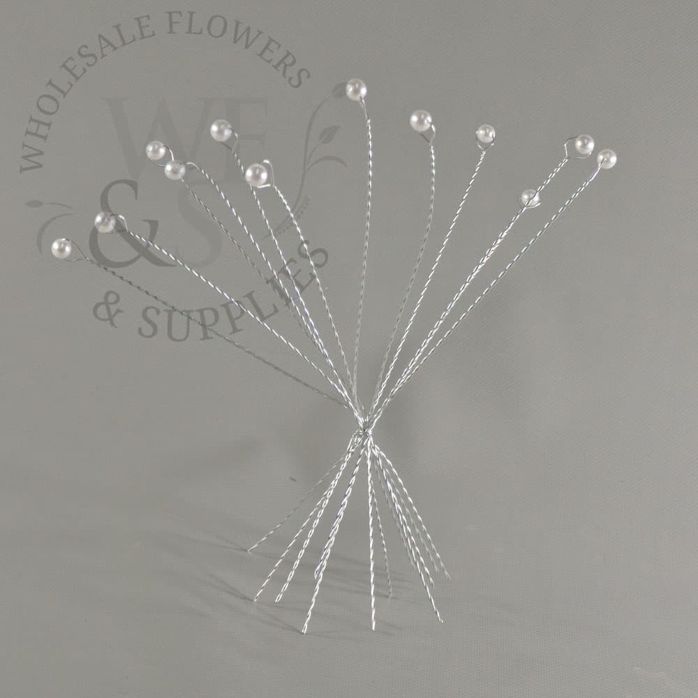 11" Wire Stem Pearl Accents/ Bouquet Pins