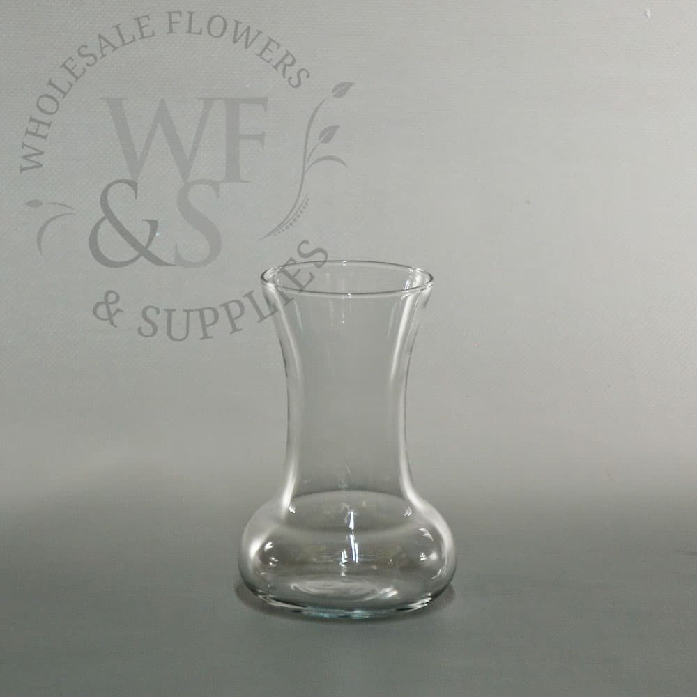 5" Tall Glass Tropical Vase