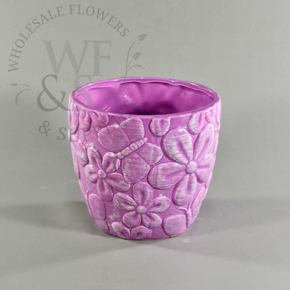 6.25" Lavender Ceramic Pot