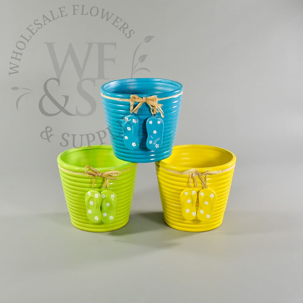 Ceramic Flip Flop Containers