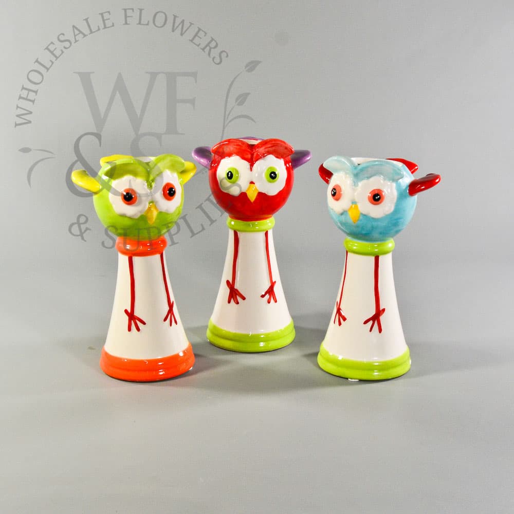 Ceramic Owl Bud Vase