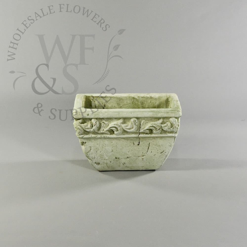5" Low Rectangle Clay Container