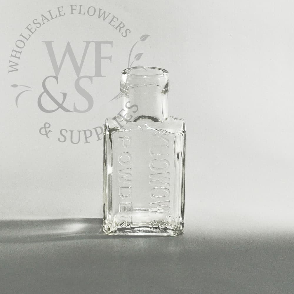 4.6" Tall Rectangular Glass Bottle