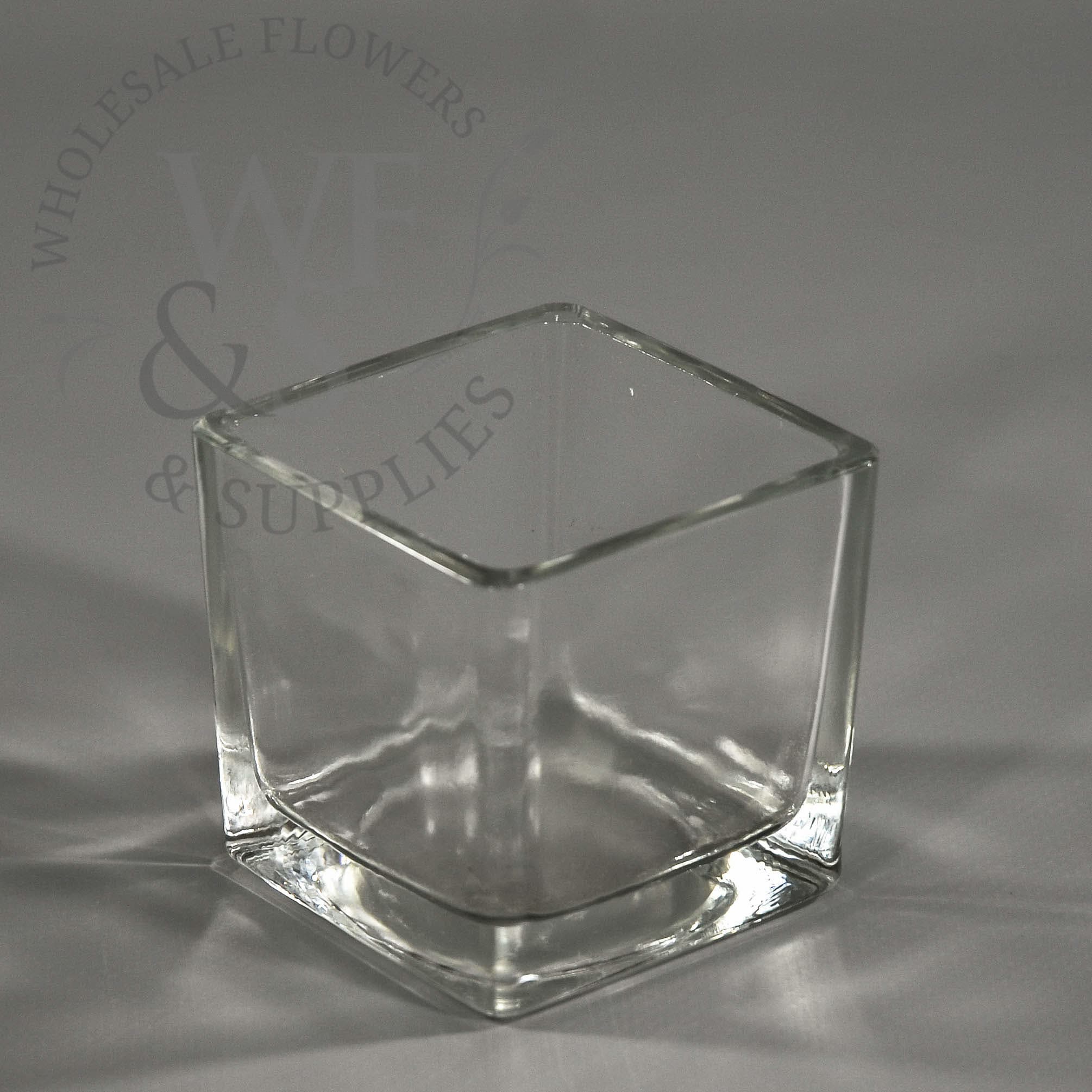 2.5" Square Glass Votive Candle Holder Clear 