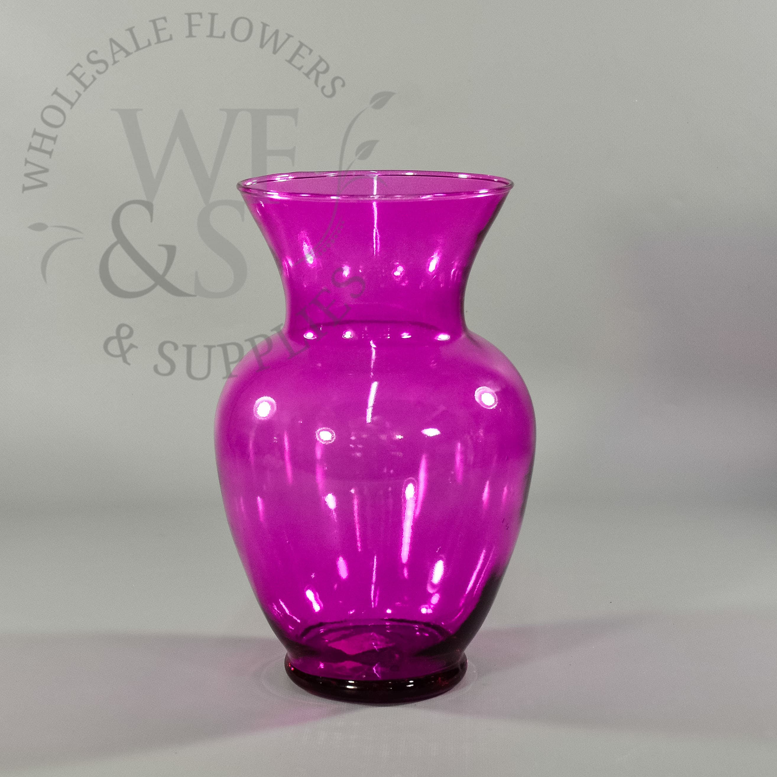 10.8" Tall Classic Glass Urn in Pink