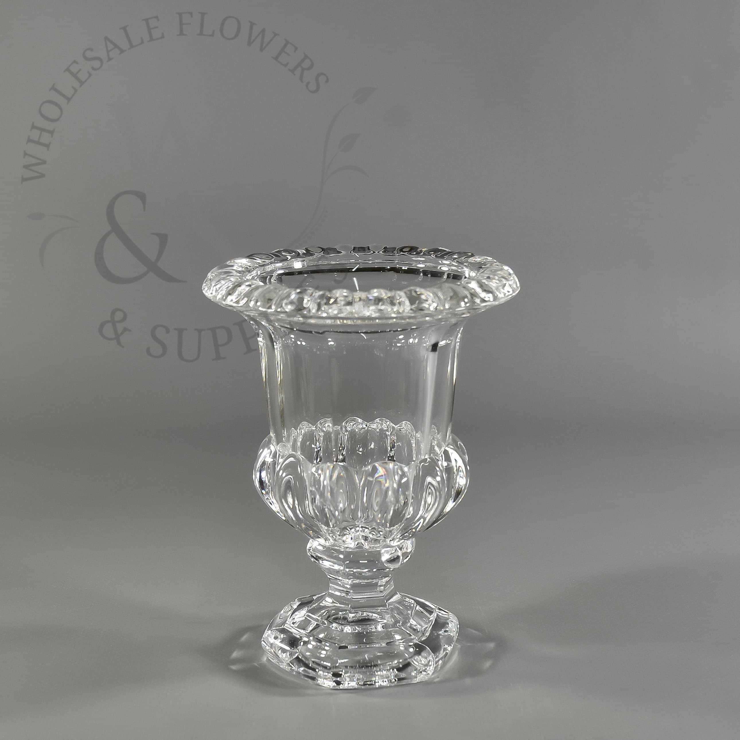 6" Antoinette Vase in Crystal for Centerpieces DISC by Vendor