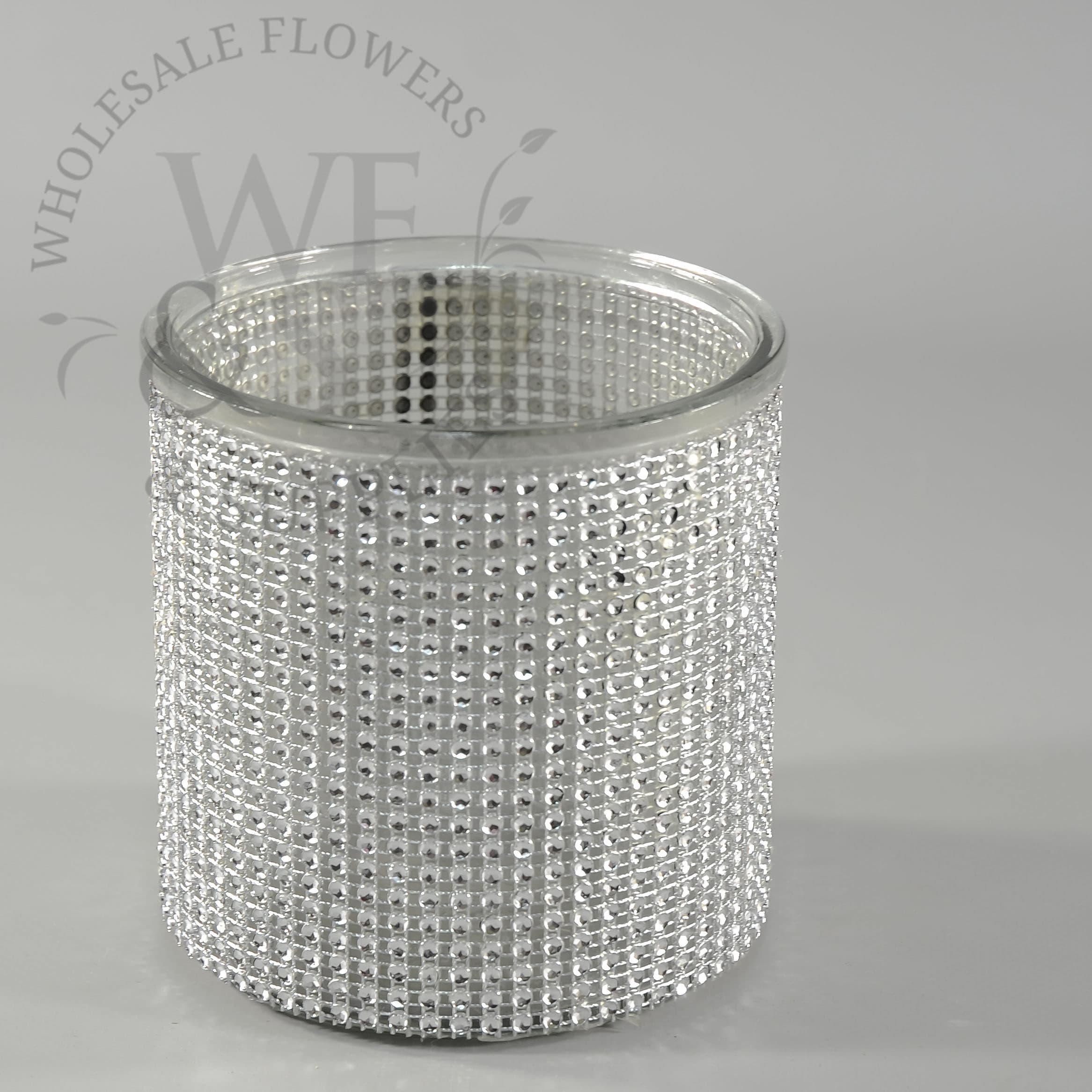 Diamond Effect Glass Vase