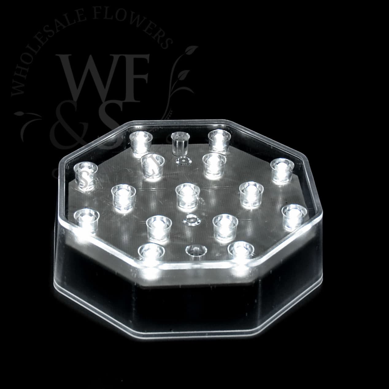 4" Illuminating 15 Clear LED Centerpiece Light Base