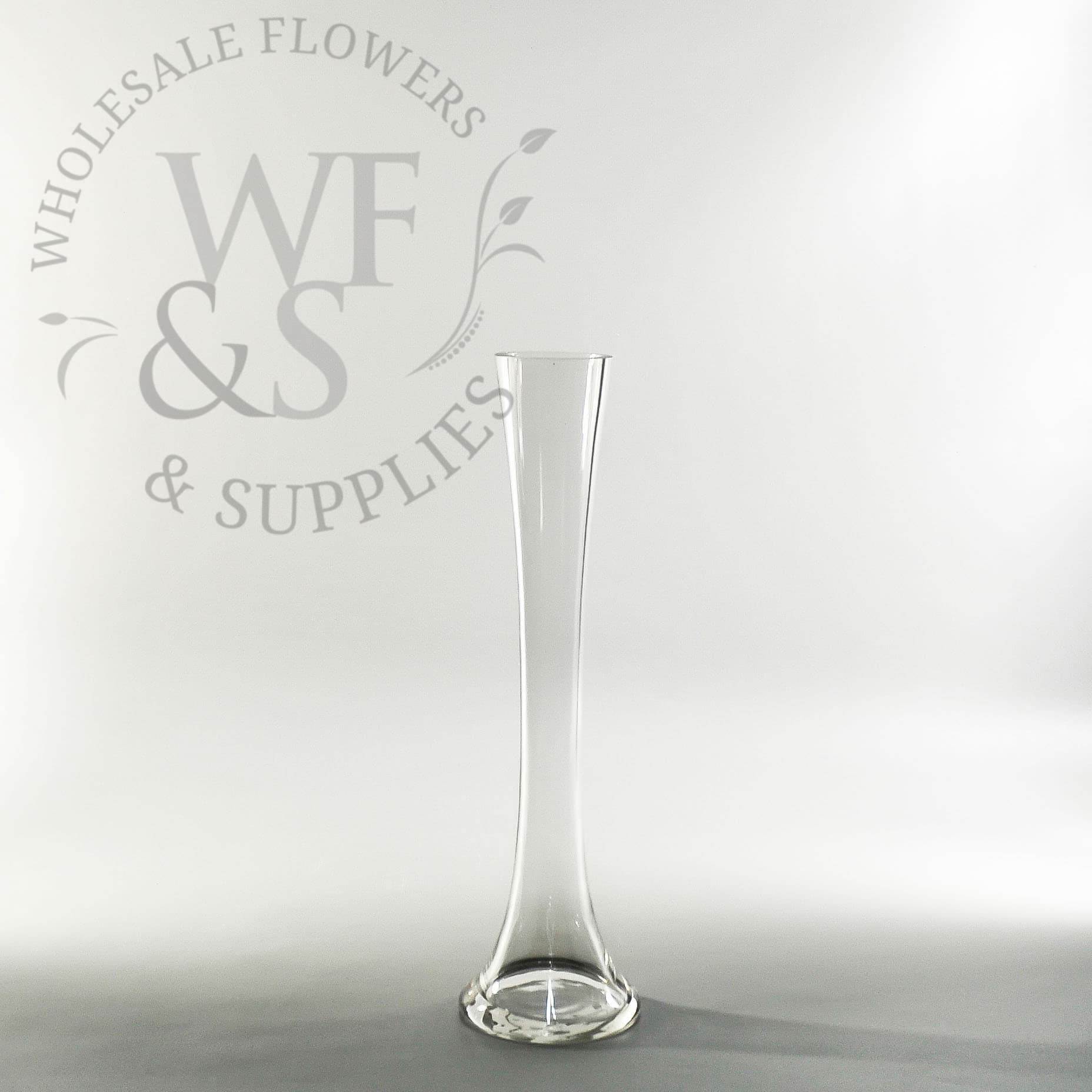 Mini Glass Tower  Bud Vase 10"