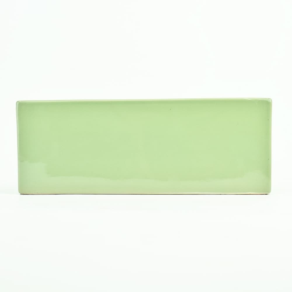 4" Rectangular Planter - Pastel Green 