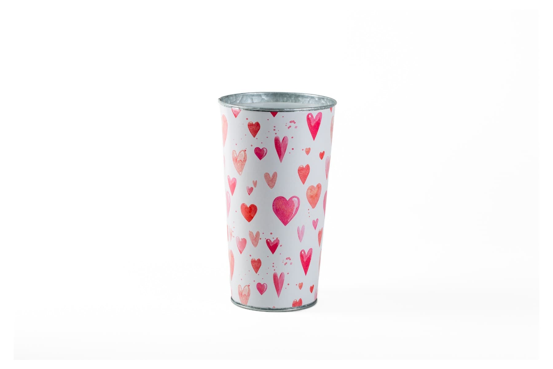 8.5"  Valentine's Metal Bucket w/ Liner