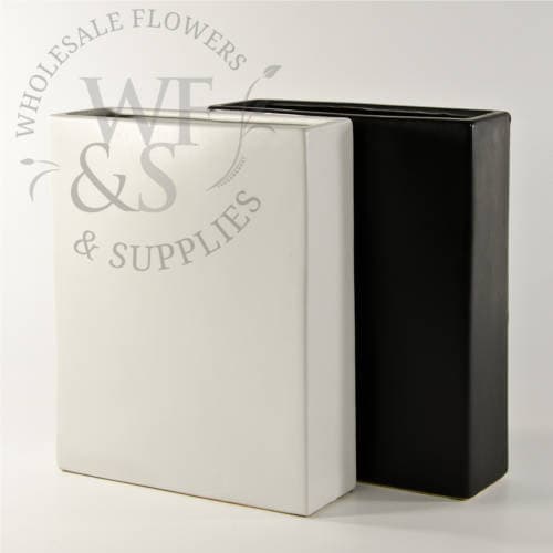 8" x 10" Slim Ceramic Vase - White or Black