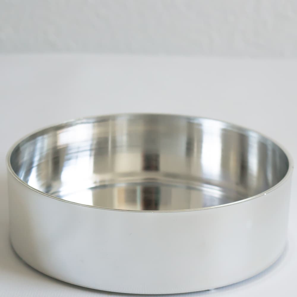 Designer Tray Silver Plastic 7.4"