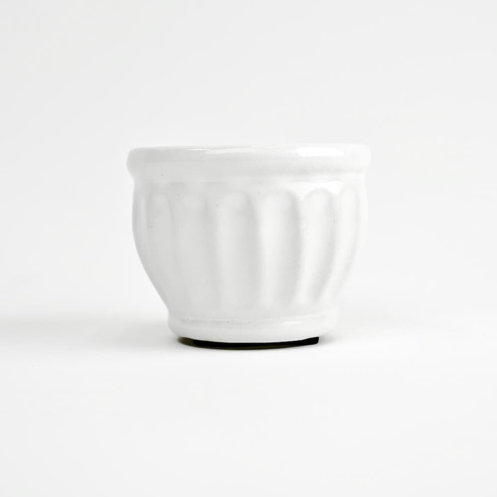 2.5" Mini Ceramic Pot - Glossy White DISC by Vendor