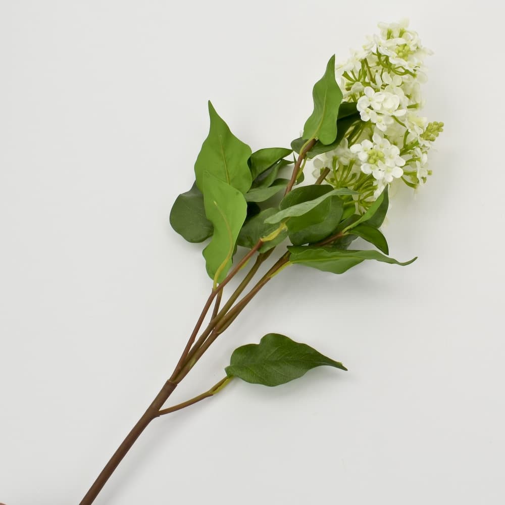 Silk Lilac Spray - White