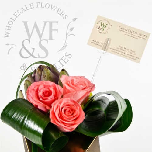 9" Slant Head Floral Card Holder Picks (102 Pack)