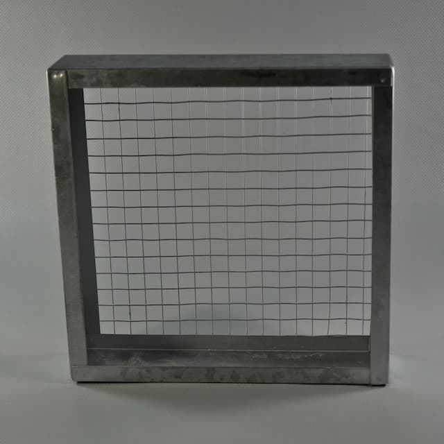 9" Square Metal Grate Garden Holder