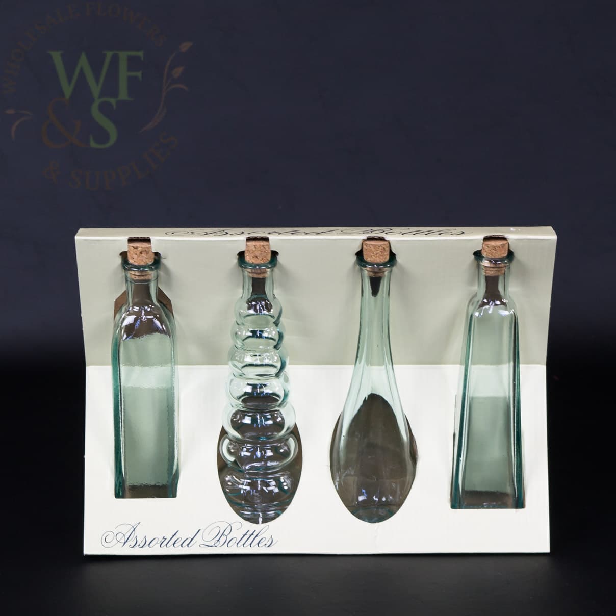 Assorted Glass Bottles 4 Pack