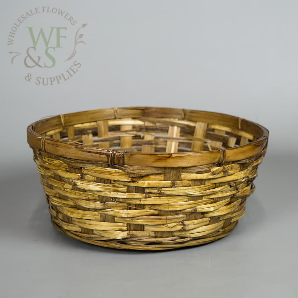 Round Tapered  Wicker Basket 10" DISC