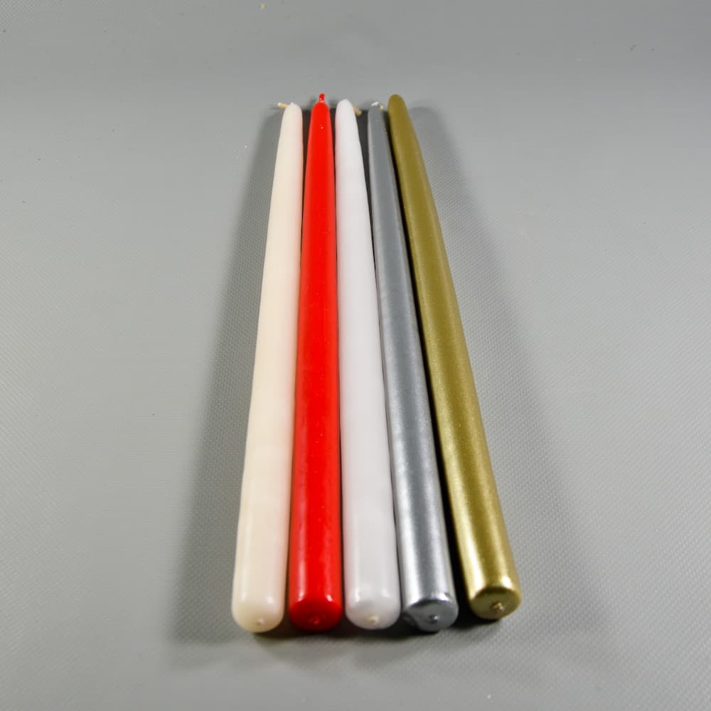 12" Tapered Candle in Assorted Colors