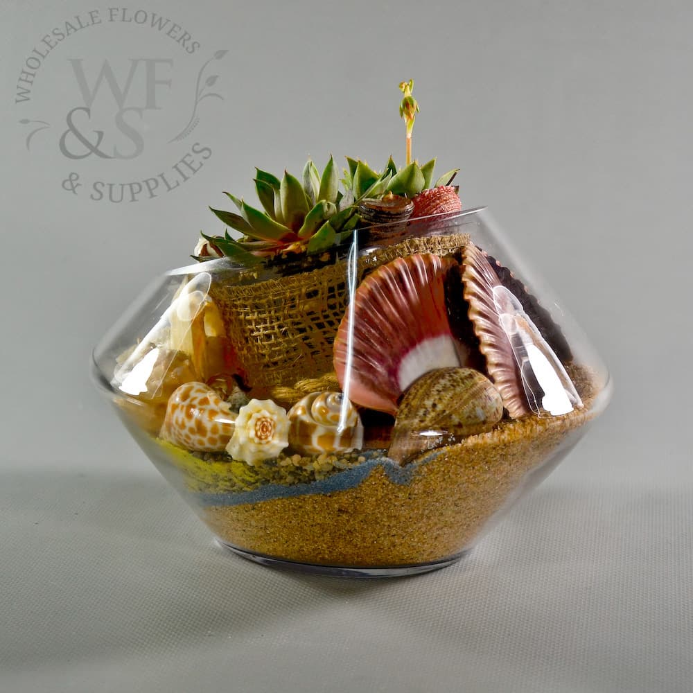 Modern Glass Lily Bowl