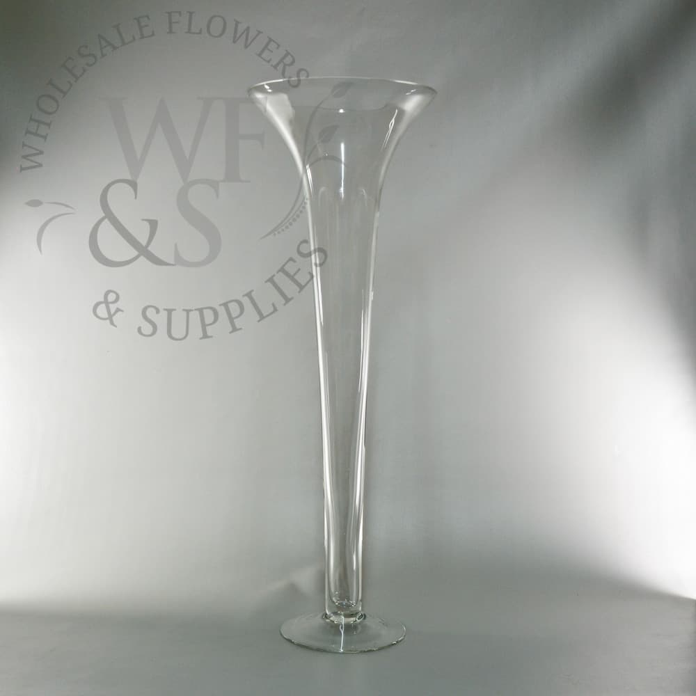 27.5" Flared Glass Vase