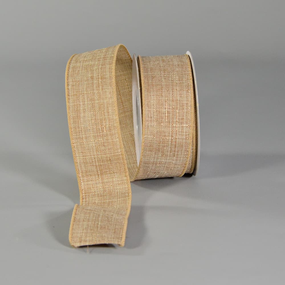 1.5" Linen Wired Ribbon