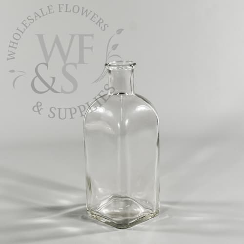 Glass Bottle Vase 7.5" Tall 