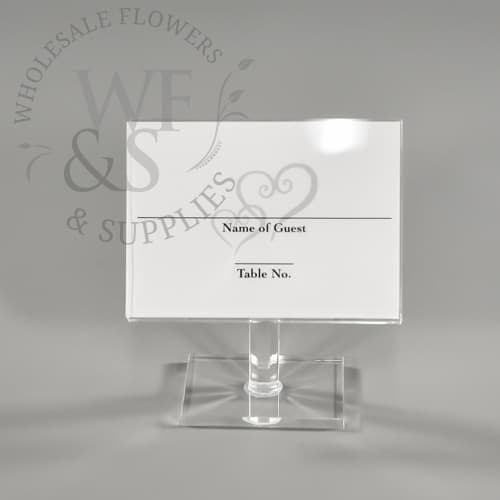 Acrylic Place Card Holder On Stand