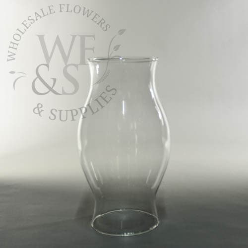 8 3/4" Clear Glass Candle Hurricane Holder
