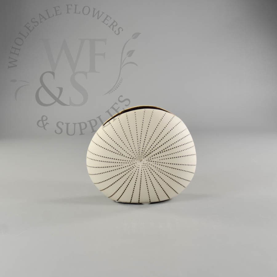  Contemporary Flat Sided White Ceramic Vase 4"  Tall