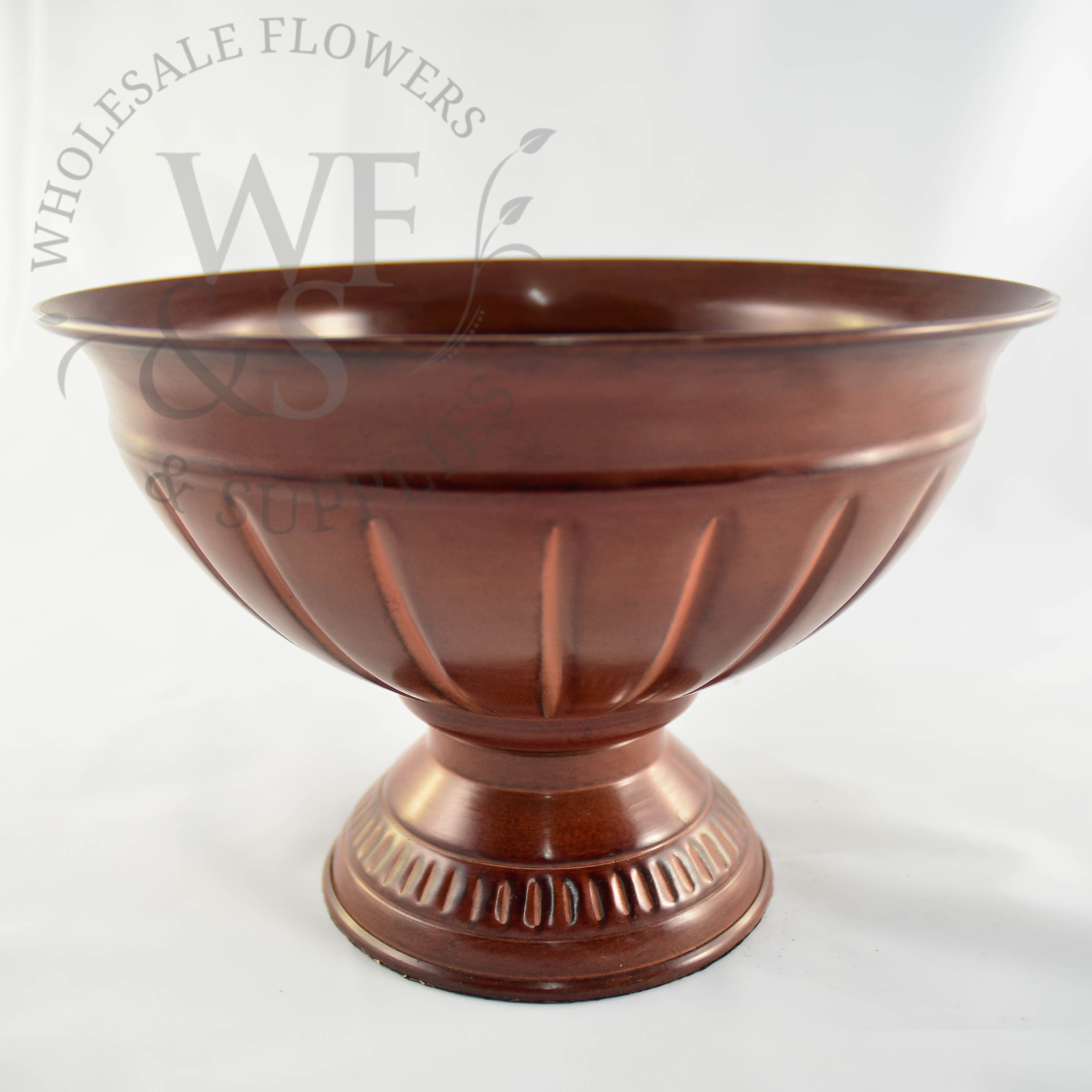 6" Tall Auburn Plated Pedestal Bowl
