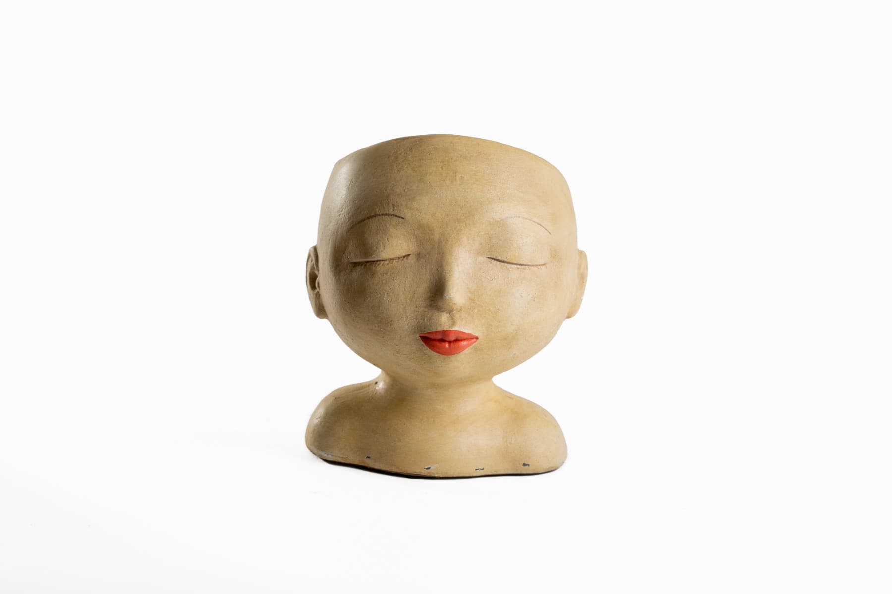 8.5" Polyresin Face Bust Planter