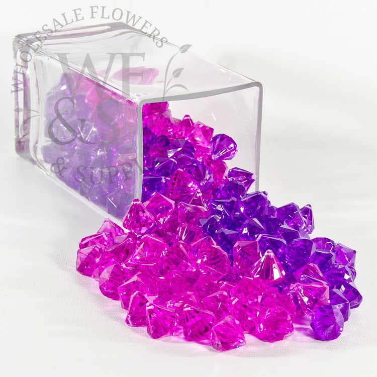 Acrylic Diamonds Fuschsia