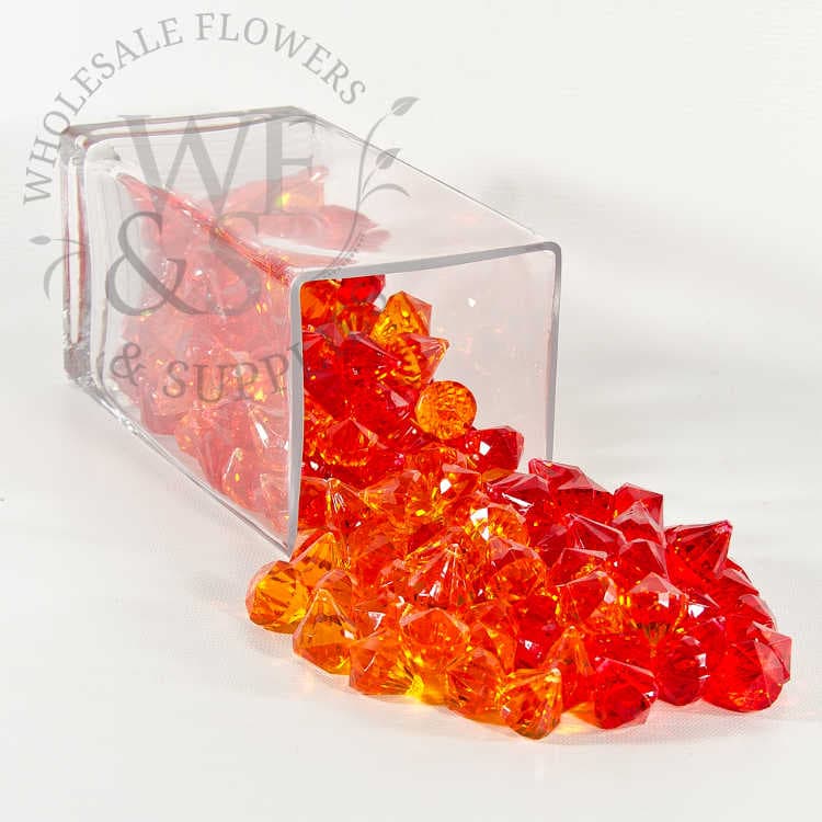 Acrylic Diamonds Orange